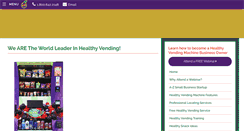Desktop Screenshot of healthier4uvending.com